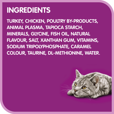 WHISKAS® PERFECT PORTIONS® Cuts in Gravy Turkey Entrée image 1
