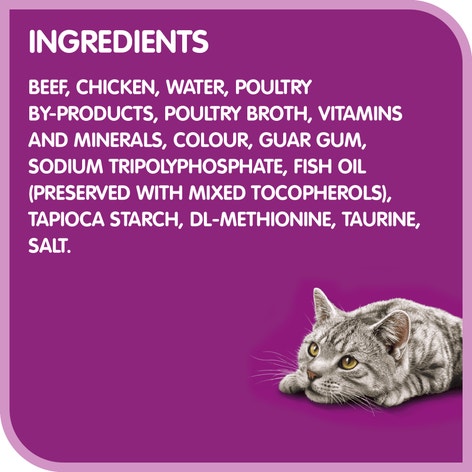 WHISKAS® PERFECT PORTIONS® Paté Beef Entrée image 1