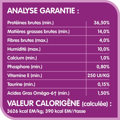 Nourriture sèche pour chats adultes WHISKAS(MD) TENEUR ÉLEVÉE EN PROTÉINES avec poulet véritable image 1