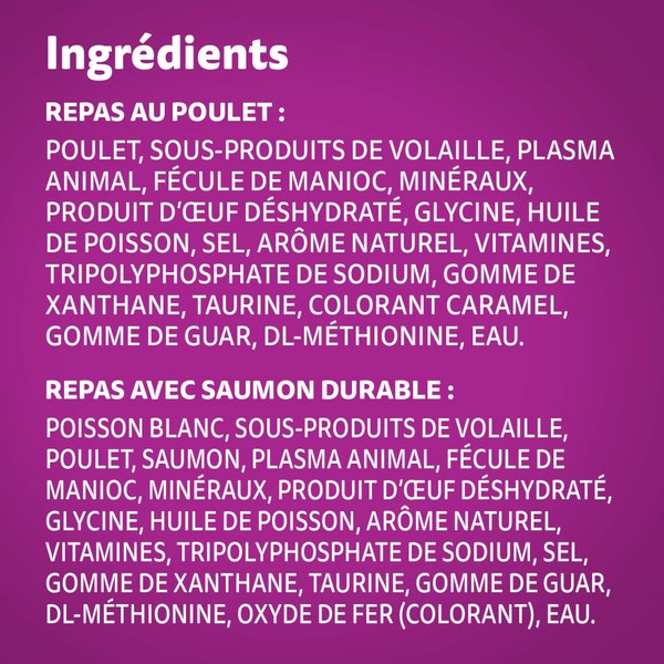 WHISKAS(MD) PERFECT PORTIONS(MD) Grands succès coupes en sauce – repas au poulet et repas avec saumon durable image 4