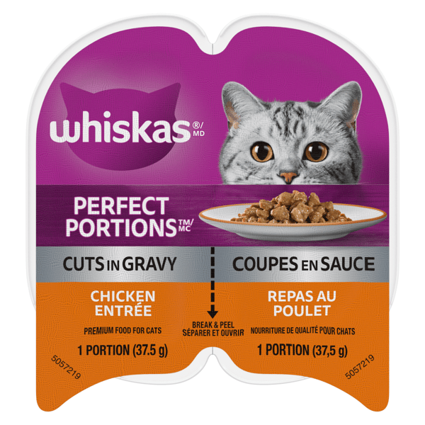 WHISKAS® PERFECT PORTIONS® Cuts in Gravy Chicken Entrée image 1
