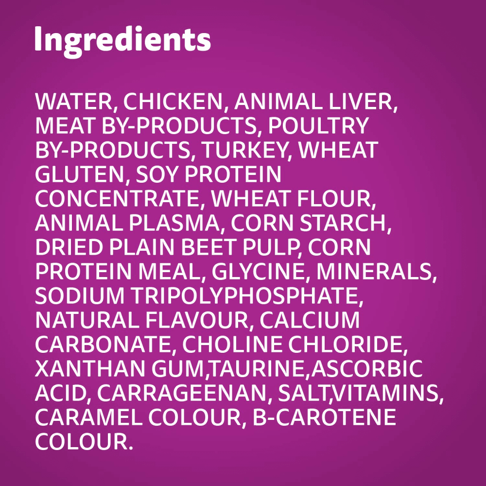 WHISKAS FAVOURITES Adult Wet Cat Food Cuts in Gravy Turkey Flavour 85g Pouch image 4