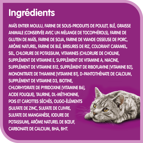 Nourriture sèche pour chats adultes WHISKAS(MD) SÉLECTIONS DE BŒUF(MC) arôme naturel de bœuf image 4