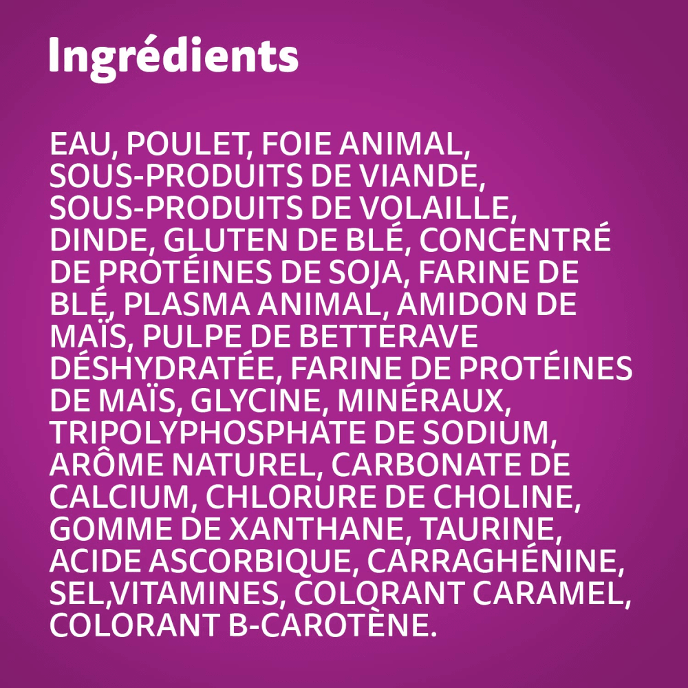 Nourriture humide pour chats adultes WHISKAS FAVORIS coupes en sauce à saveur de dinde, sachet de 85 g image 4
