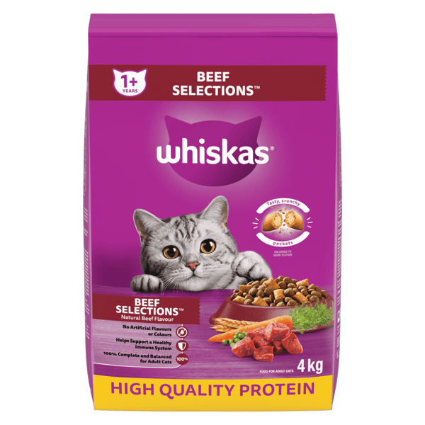 WHISKAS® BEEF SELECTIONS™ Natural Beef Flavour image 1