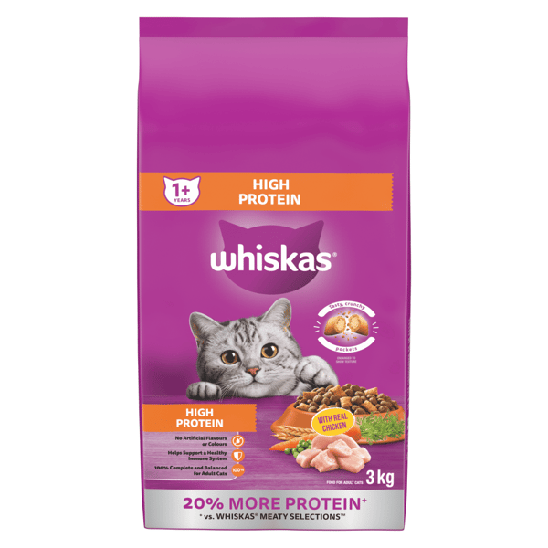 WHISKAS® HIGH PROTEIN with Real Chicken image 1