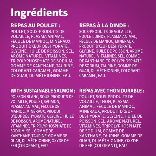 WHISKAS(MD) PERFECT PORTIONS(MD) coupes en sauce – repas au poulet, repas à la dinde, repas avec saumon durable et repas avec thon durable image 4