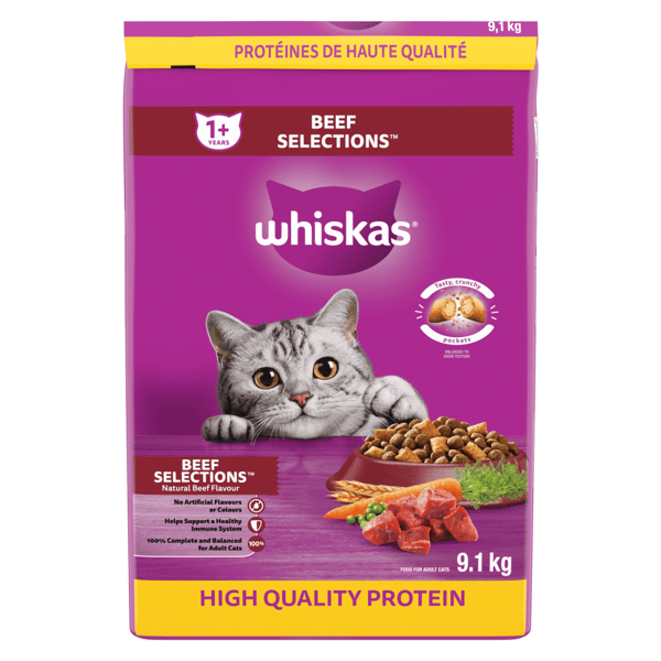 WHISKAS® BEEF SELECTIONS™ Natural Beef Flavour image 1