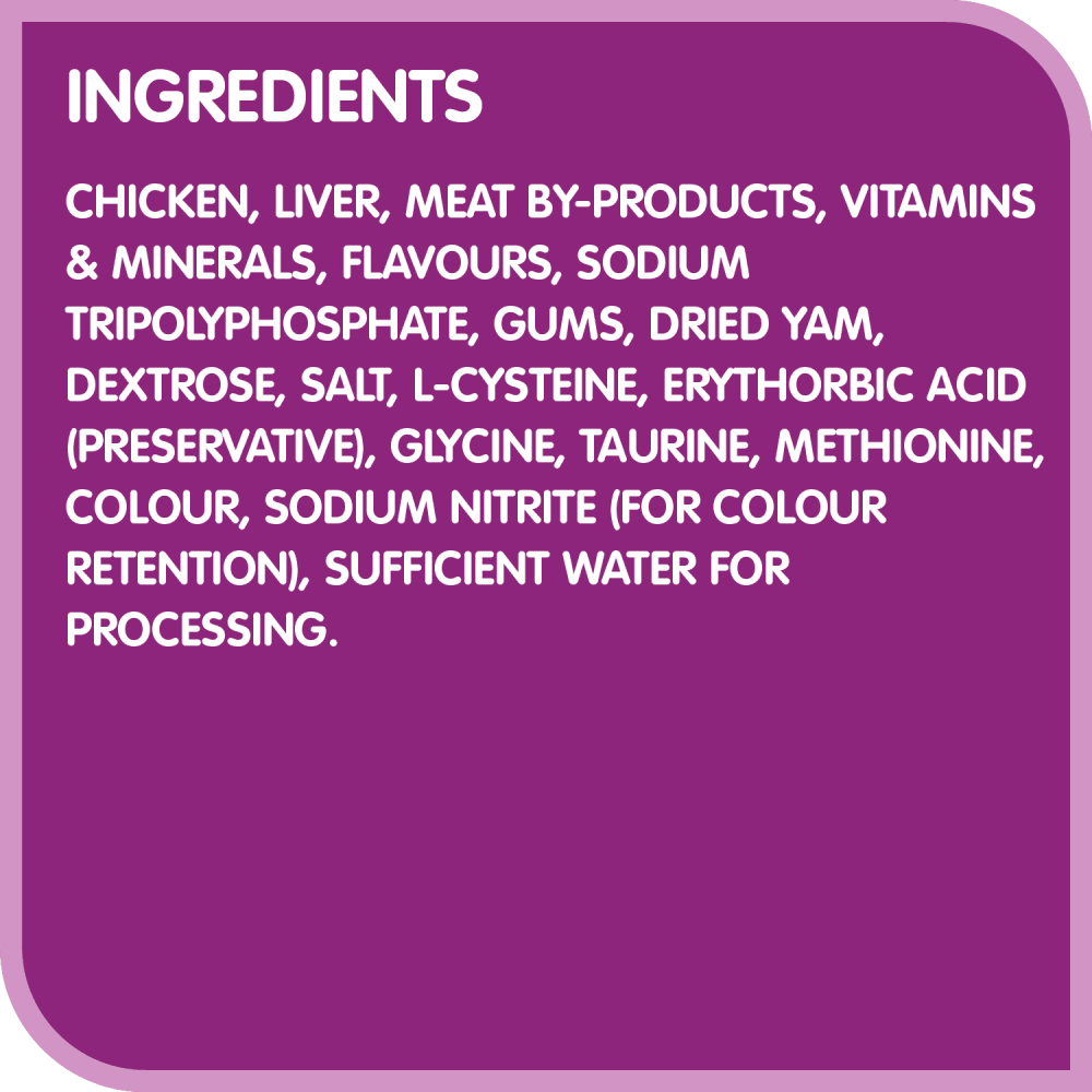 WHISKAS® Paté Chicken & Liver Dinner ingredients image