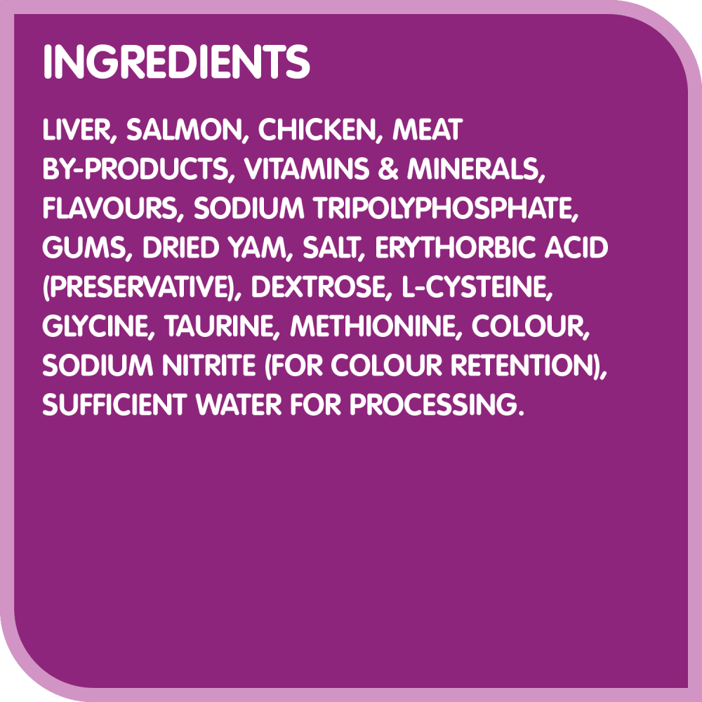 WHISKAS® Paté Savoury Salmon Dinner ingredients image