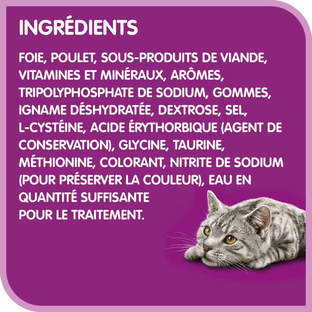 Repas au poulet WHISKAS(MD) pâté ingredients image