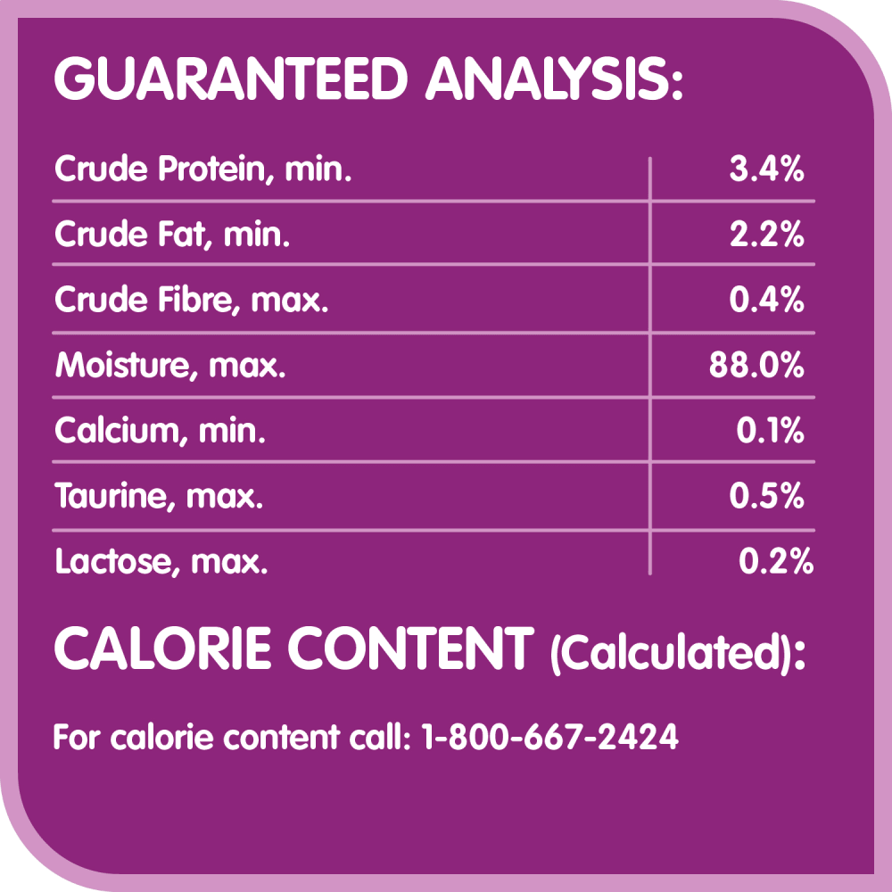 WHISKAS Catmilk, 200ml Carton guaranteed analysis image
