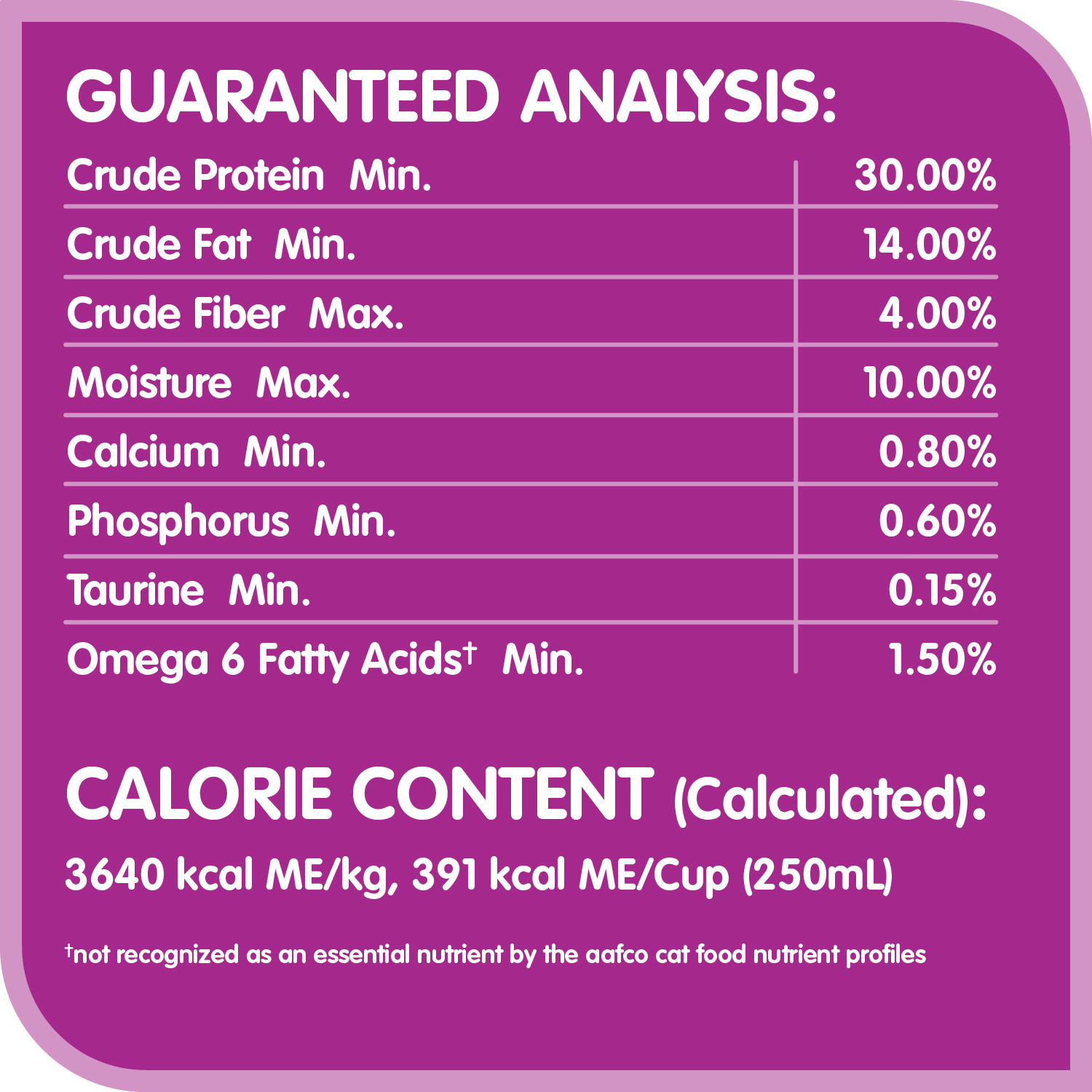 WHISKAS® BEEF SELECTIONS™ Natural Beef Flavour, 2kg guaranteed analysis image