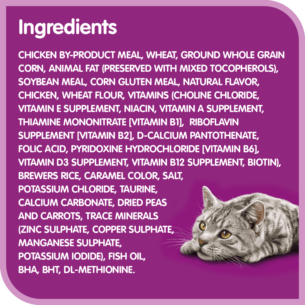 WHISKAS® Kitten Dry Food with Real Chicken, 1.5kg ingredients image