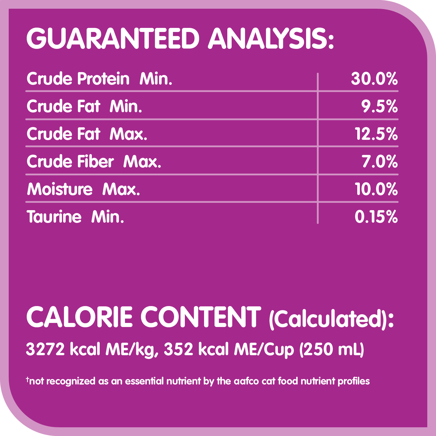 WHISKAS® Indoor with Real Chicken, 3kg guaranteed analysis image