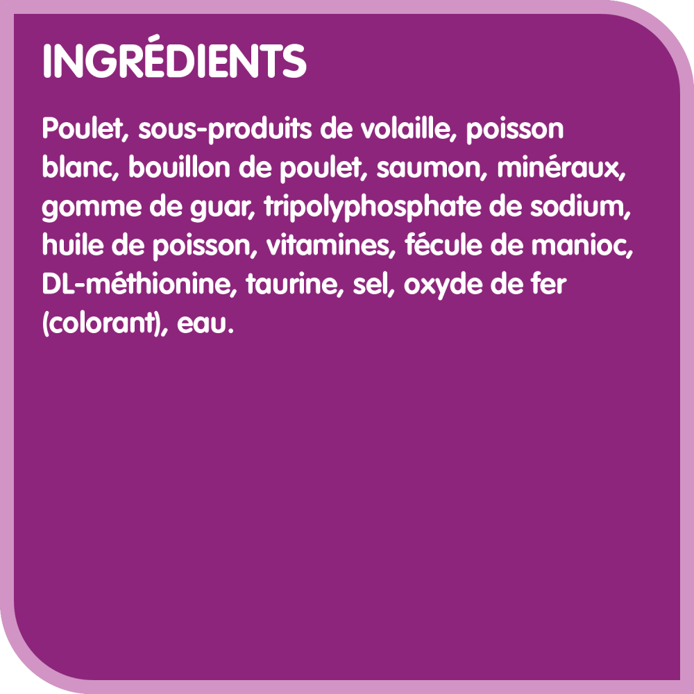 WHISKAS(MD) PERFECT PORTIONS(MD) pâté – repas avec saumon durable ingredients image