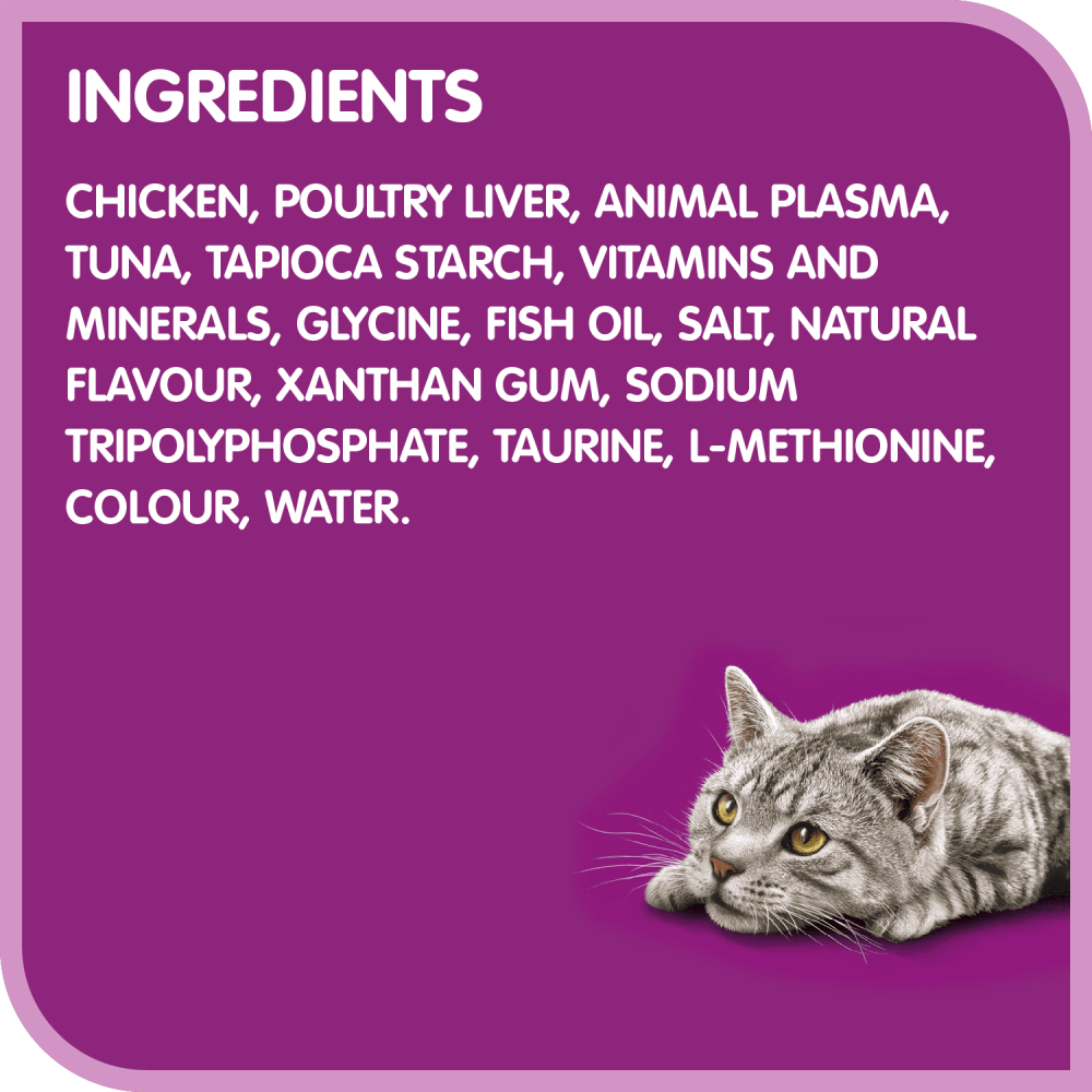 WHISKAS® PERFECT PORTIONS® Kitten Wet Cat Food Paté Chicken Entrée ingredients image