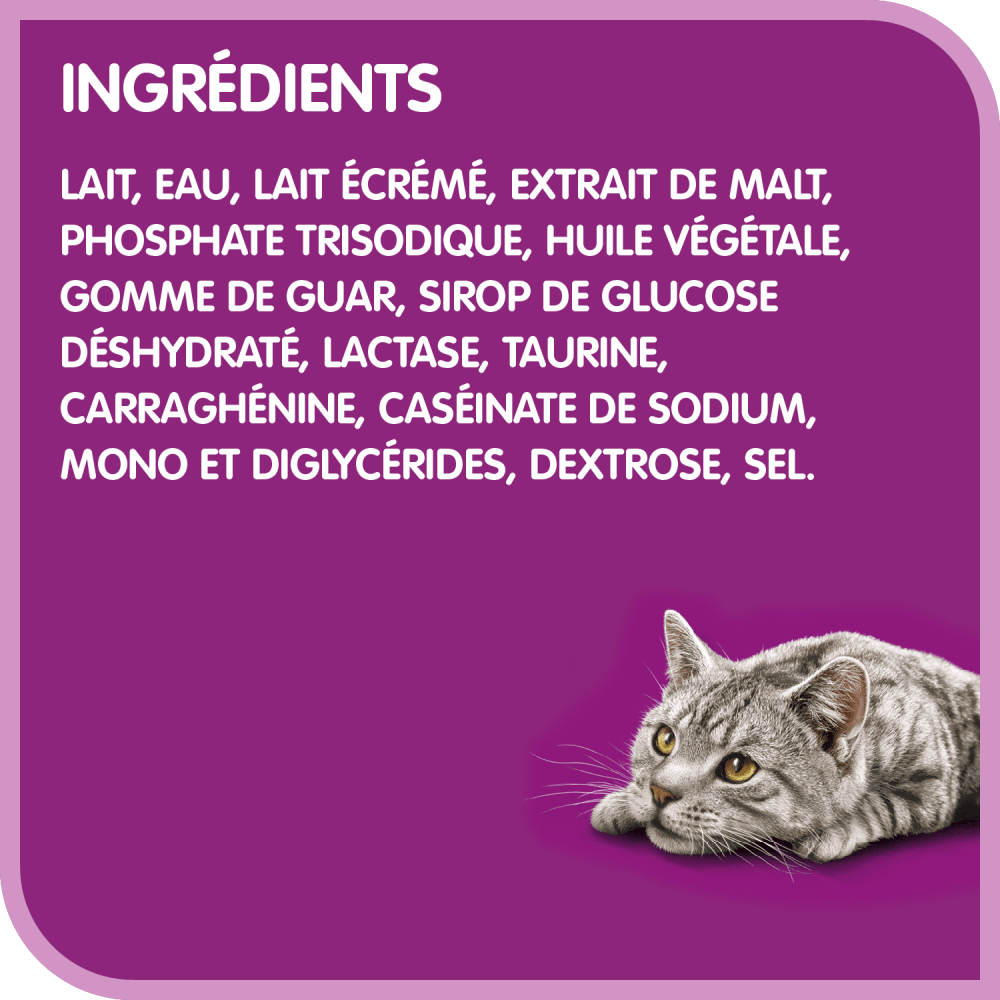 Boisson pour chats WHISKASᴹᴰ CATMILKᴹᴰ ingredients image