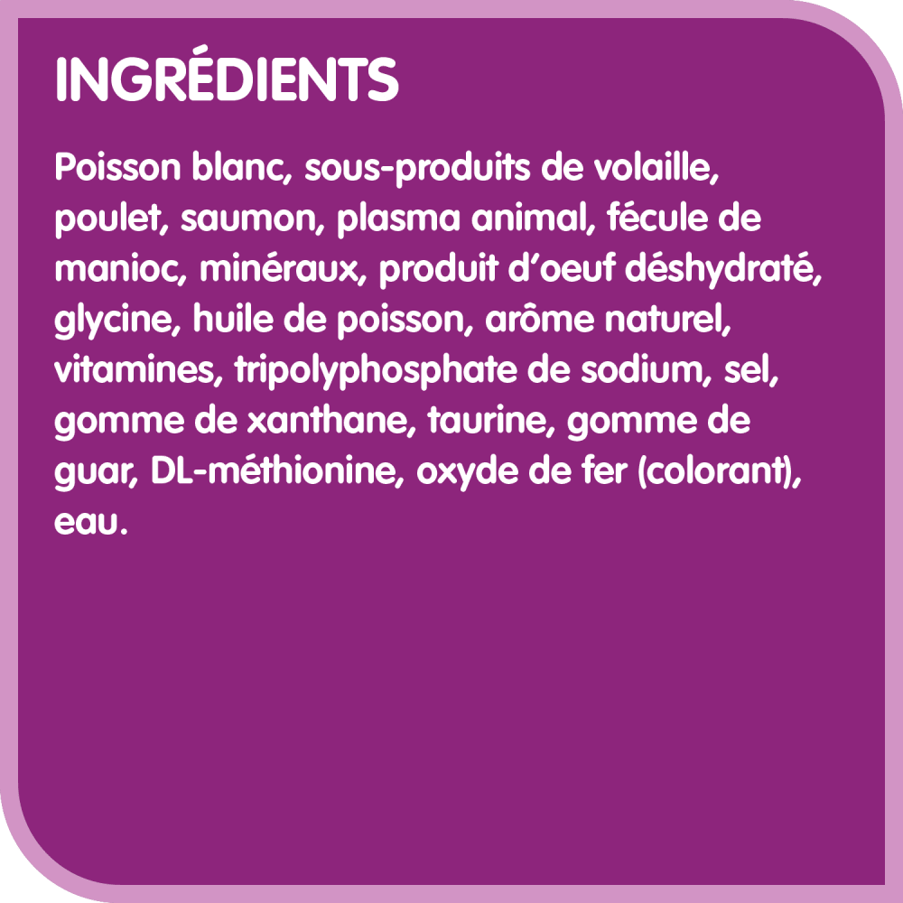 WHISKAS(MD) PERFECT PORTIONS(MD) coupes en sauce – repas avec saumon durable ingredients image